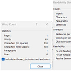 Using MS Word for Readability Analysis [Bonus page]