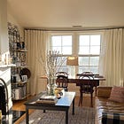 My rental living/dining room transformation