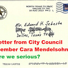 Reply to Cara Mendelsohn, Dallas City Council Dist. 12. Mayor's Anti-Hate Advisory Council, what does it do? Not a substitute for real action.