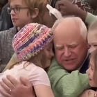 If You Want A Picture Of The Future, Imagine Children Hugging Tim Walz Forever