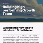 The Holistic Growth Playbook: Chapter I — Building high-performing Growth Team