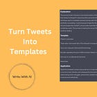 Tweets To Templates: Train ChatGPT To Reverse Engineer Viral Tweets
