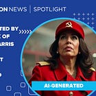Image posted by Elon Musk of Kamala Harris wearing communist garb is AI-generated