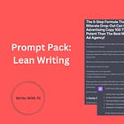 Lean Writer Prompt Pack: How To Turn A Headline Into A Tweet, A X/Twitter Thread, A LinkedIn Post, And A Blog Post