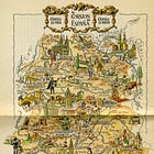 Mapas turísticos de España, por Jacques Liozu (1953)
