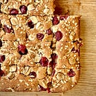 Gooseberry blondies (& party invite)