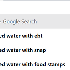 Can I buy bottled water with food stamps?