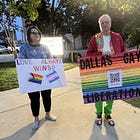 Tactics and learnings in protesting a homophobic church. The protest at Trinity Church Bishop Arts.