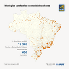 Favelas e urbanização em áreas de risco de deslizamento 