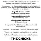 (Dixie) Chicks Postpone Multiple Concerts Due to Illness