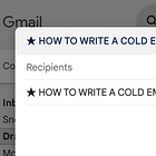 How to write a cold email