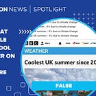 Claims that BBC article blamed cool UK summer on climate change are false