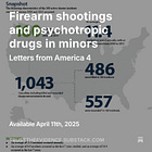 Firearm shootings and psychotropic drugs in minors