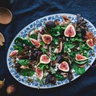 Fig, Goat Cheese and Crispy Prosciutto Salad