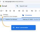 How do I get my email out of the Promotions tab?