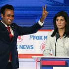 Hyper-aggressive Vivek dominates Trump-less debate stage as DeSantis plays it safe