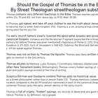 1-Minute Case for Excluding the Gospel of Thomas from the Bible 