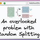 When is Random Splitting Fatal for ML Models? 