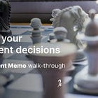 Our investment memo walk-through.