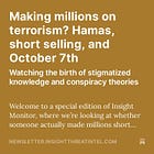 Making millions on terrorism? Hamas, short selling, and October 7th