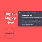 The “Tiny But Mighty” Viral Twitter Thread Hook: Promising Readers HUGE Outcomes For SMALL Effort