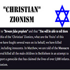 "Christian" Zionism