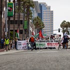 Dozens march in Downtown to demand CSU divest from Israel, stand with Palestinians