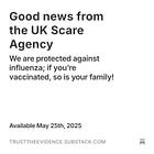 Good news from the UK Scare Agency