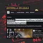 Suomi ei ole "maailman toisiksi vähiten korruptoitunut maa" - STT ja YLE vääristelivät tutkimuksen tuloksia