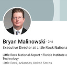 Who is Bill and Hillary Clinton National Airport's Bryan Malinowski?