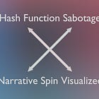 Hash Function Saboteurs - Visualizing Narrative Spin