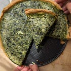 Spring Green Quiche with Herbs & Feta