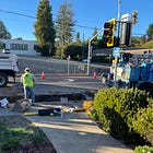 Gas leak repaired across from Park Side School