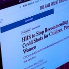 'HHS to Stop Recommending Routine Covid Shots for Children, Pregnant Women': WSJ