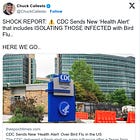 SHOCK REPORT: CDC Sends New ‘Health Alert’ that includes ISOLATING THOSE INFECTED with Bird Flu.. 