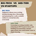 Big Tech vs Mid-Tier vs Startups