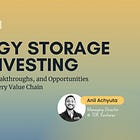 Energy Storage VC Investing
