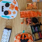 A Simple Pumpkin Collage for half-term fun