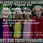 Merry "Vegans Are Not Capable Of Rational Thinking" day 🎄