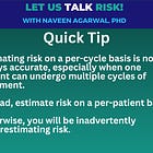 Quick Tip: Use a patient-focused method when estimating risk