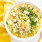 Instant Pot Chicken & Rice Soup with Dill 