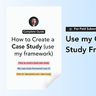 How to write a great case study (use my framework)