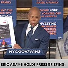 New York Mayor Eric Adams Now At 6% Swagger