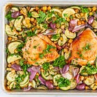 Lemon-Paprika Chicken with Zucchini & Chickpeas