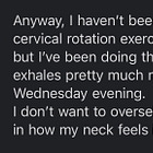 Advanced neck exercises