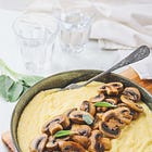 Polenta au comté et champignons de Paris