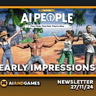 Early Impressions of the 'AI People' Alpha | AI and Games Newsletter 27/11/24