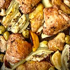 Apple & chicken traybake with tricksy Florence fennel