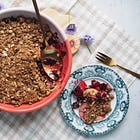 Apple & Blackcurrant Crumble