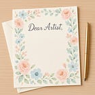 Dear artist whose creativity is impeded by marketing
